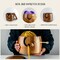 Large Wooden Yarn Bowl with Lid - 9x7 Inch XL Acacia Wood Holder for Knitting